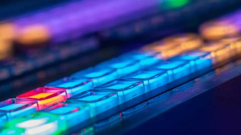 multi-colored backlit keyboard - photo Casey Smerczynski