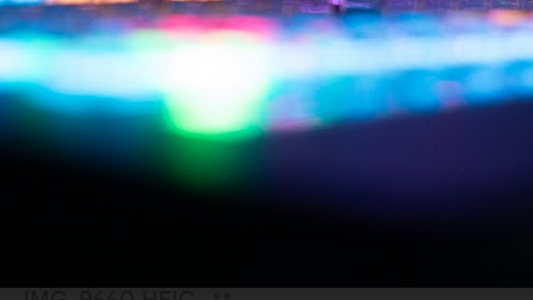 abstract modern color field of blue, white, gree and raspberry - photo Casey Smerczynski