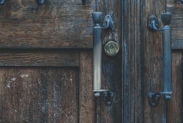 Photo of door up close