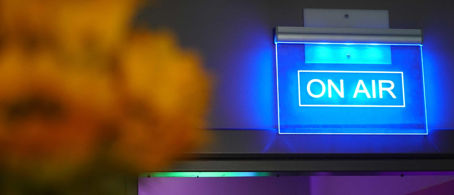 On Air broadcast sign.  Image by Casey Smerczynski